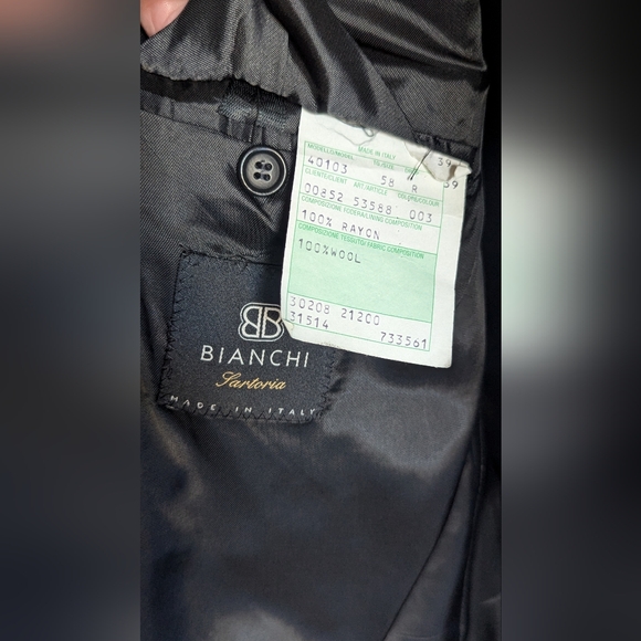 Men's suit jacket sz 58R. Luigi Bianchi - Picture 7 of 10